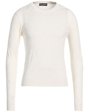 Dolce & Gabbana Ivory Jumper Silk - White