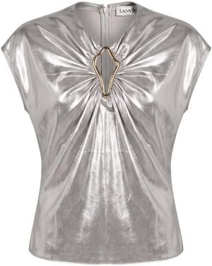 Lanvin Top Viscose - Gray