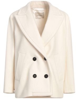 MAX&Co. Ivory Coat Virgin Wool, Polyamide - Natural