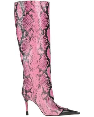 MSGM Boot Textile Fibers - Pink