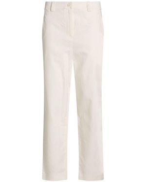 Aviu Trousers Cotton, Linen, Elastane - White