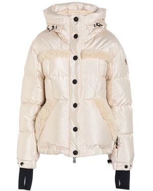 Moncler Puffer Metal Fiber, Polyamide, Elastane - Natural