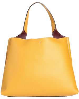 Tod's Marigold Handbag Calfskin - Yellow