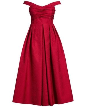 Self-Portrait Midi-Kleid - Rot