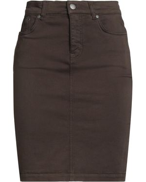 Barbour Khaki Mini Skirt Cotton, Polyester, Elastane - Brown