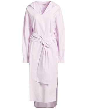 Laurence Bras Midi Dress Cotton - Pink