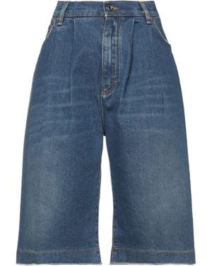 Dolce & Gabbana Denim Shorts Cotton, Elastane - Blue
