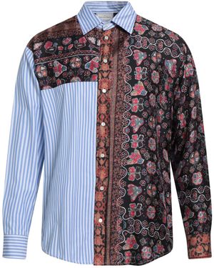 Pierre Louis Mascia Sky Shirt Cotton, Silk - Blue