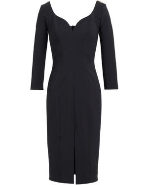 Elisabetta Franchi Midi-Kleid - Schwarz