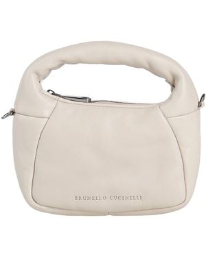 Brunello Cucinelli Ivory Handbag Leather - White