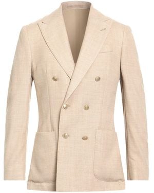 Eleventy Blazer Wool, Silk, Elastane - Natural