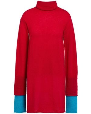 Issey Miyake Rollkragenpullover - Rot
