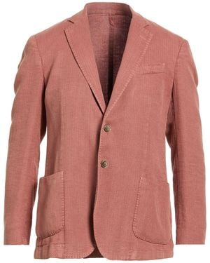 Santaniello Brick Blazer Cotton, Ramie, Linen - Pink
