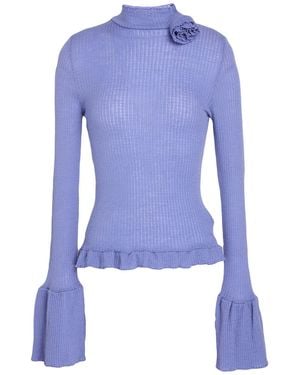 Blumarine Turtleneck Wool - Blue