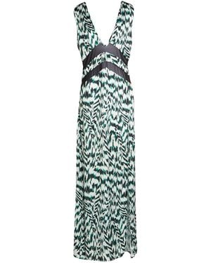 Gaelle Paris Maxi Dress Polyester, Polyamide, Elastane - Green