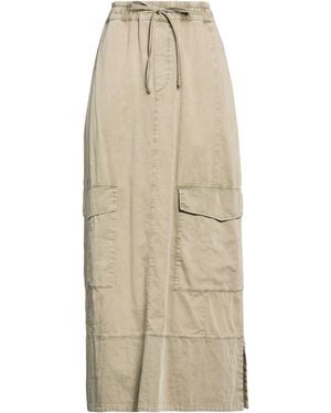Crossley Khaki Maxi Skirt Cotton, Elastane - Natural