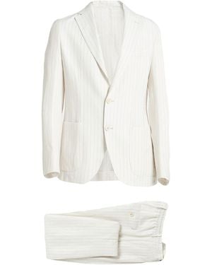 Eleventy 33048879Tm Suit Linen, Wool, Silk - White