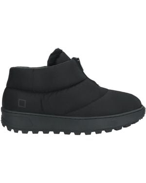 Date Ankle Boots Textile Fibers - Black