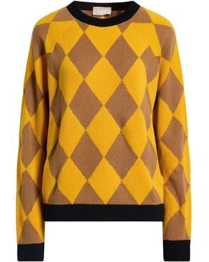 Drumohr Sweater Merino Wool - Yellow