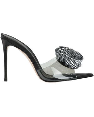 Le Silla Sandals Plastic, Textile Fibres - Metallic
