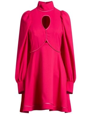 SIMONA CORSELLINI Fuchsia Mini Dress Polyester - Pink