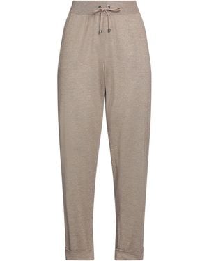 Brunello Cucinelli Khaki Pants Cashmere, Silk, Polyamide, Metallic Polyester - Gray