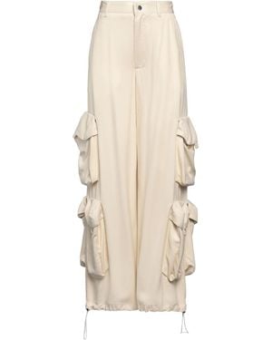 Amiri Ivory Pants Cupro, Viscose - Natural