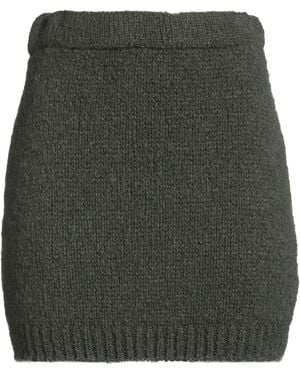 Odi Et Amo Mini Skirt Acrylic, Wool, Polyamide, Mohair Wool - Gray