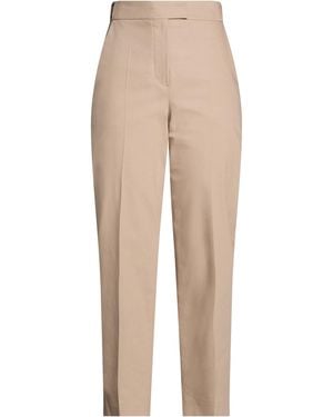 Brunello Cucinelli Khaki Trousers Cotton, Elastane - Natural