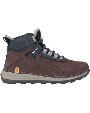 Timberland Dark Ankle Boots Leather - Brown