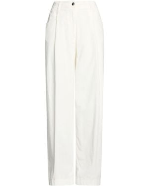 Peserico Pants Cotton, Modal, Elastane - White