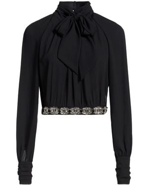 Elisabetta Franchi Top Polyester, Polyamide, Glass - Black
