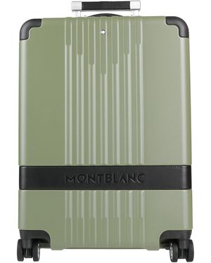 Montblanc Wheeled Luggage Polycarbonate, Leather - Green