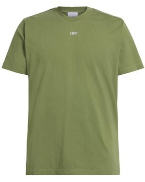 Off-White c/o Virgil Abloh T-Shirt Cotton - Green