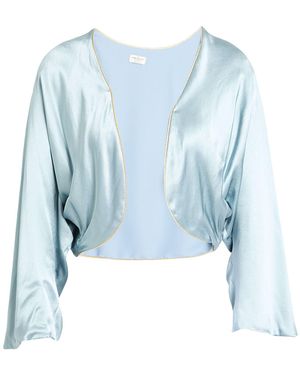 Rebel Queen Jacket Viscose, Polyester - Blue