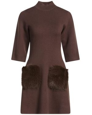 No Secrets Mini Dress - Brown