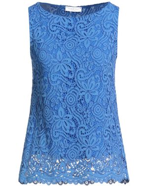 LUCKYLU  Milano Top Cotton, Viscose, Nylon, Polyester - Blue