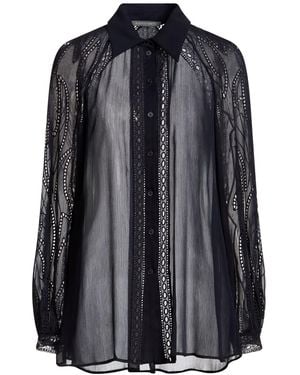 Alberta Ferretti Midnight Shirt Polyester, Cotton - Black