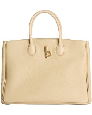 Burberry Sand Handbag Leather - Natural