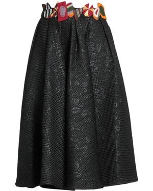 Stella Jean Midi Skirt Polyester - Black