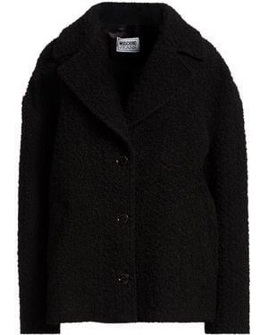 Moschino Coat Wool, Acrylic, Polyester, Cotton - Black