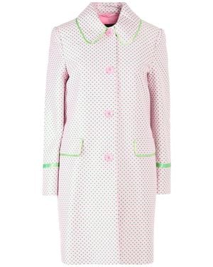 Moschino Overcoat & Trench Coat Polyester, Cotton - White