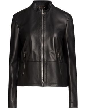 Moorer Jacket Leather - Black