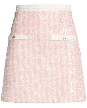 Sandro Mini Skirt Polyester, Cotton, Wool, Metallic Fibre, Synthetic Fibres - Pink