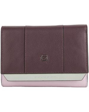 Piquadro Plum Wallet Cow Leather - Purple