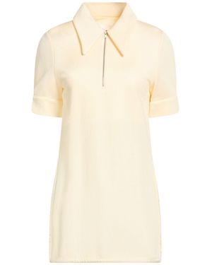 Jil Sander Pastel Polo Shirt Viscose, Polyamide - Natural