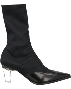 Giorgio Armani Ankle Boots Textile Fibres, Leather - Black