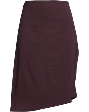 Victoria Beckham Midi Skirt Polyester, Virgin Wool, Elastane - Purple