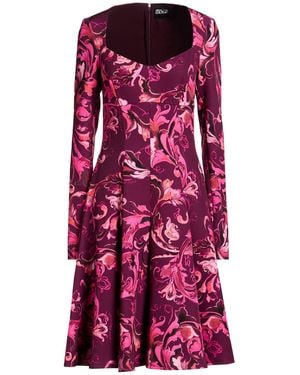 Versace Jeans Couture Midi Dress Polyester, Elastane - Purple