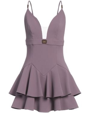 Elisabetta Franchi Mauve Mini Dress Polyester, Elastane - Purple